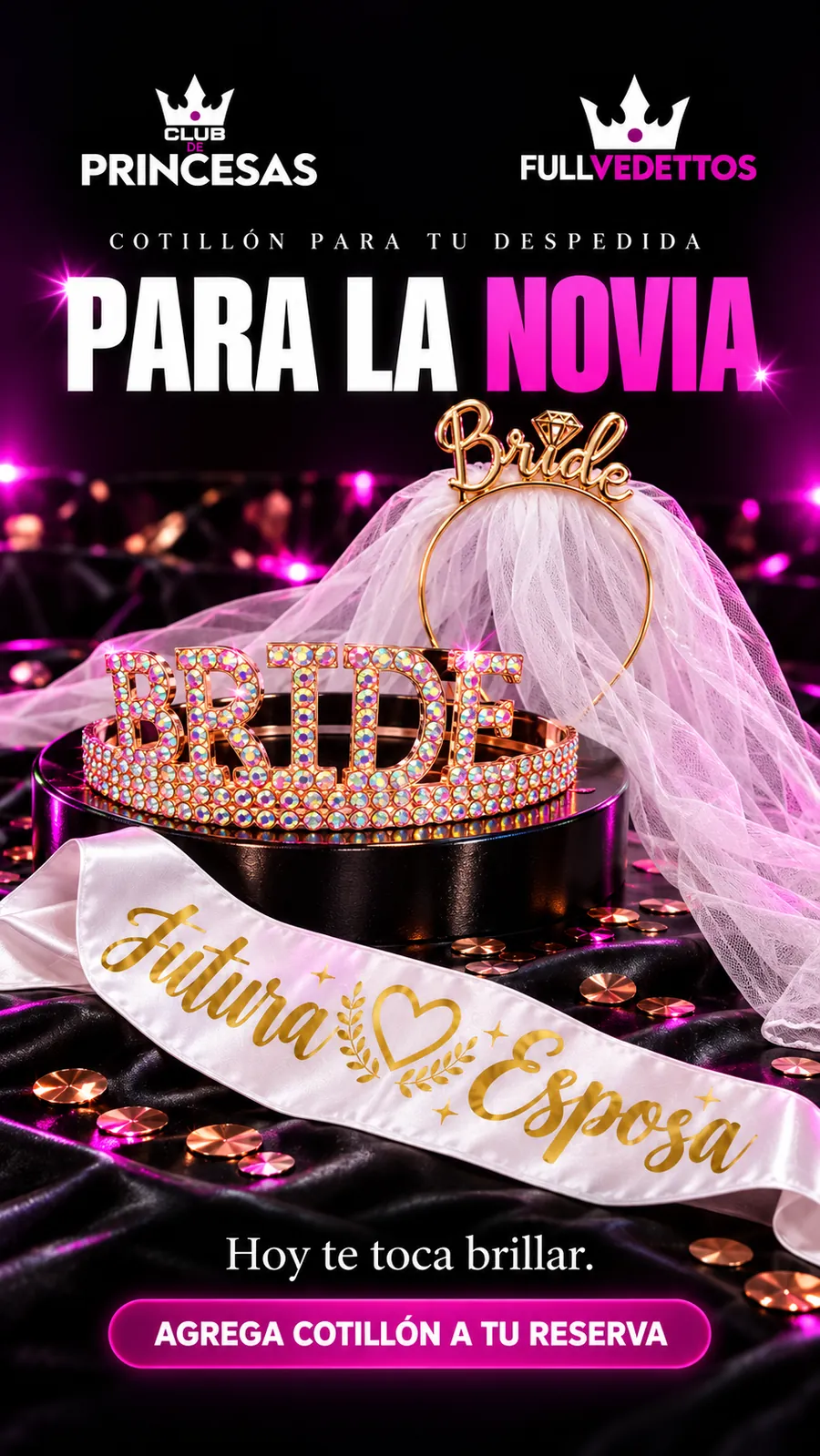 Para la novia — cotillón de despedida