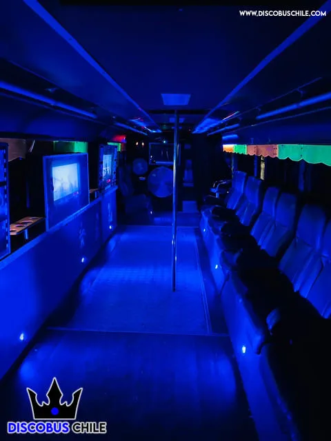 DiscoBus luces LED despedida soltera Santiago