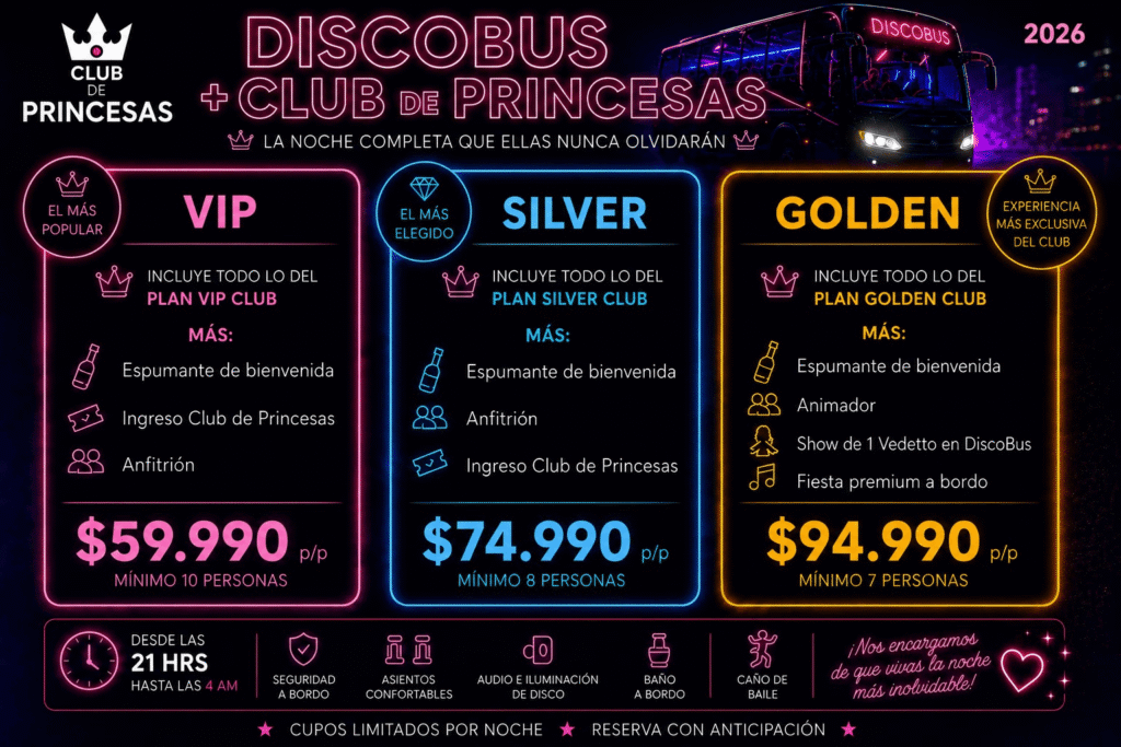 planes club de princesas y discobus
